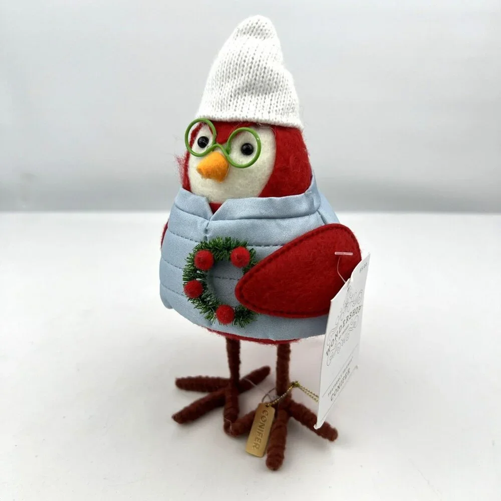 Target Wondershop Featherly Friends Christmas 2024 CONIFER Puffer Vest Wreath